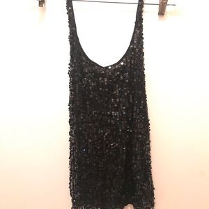 Sequin Halter Top